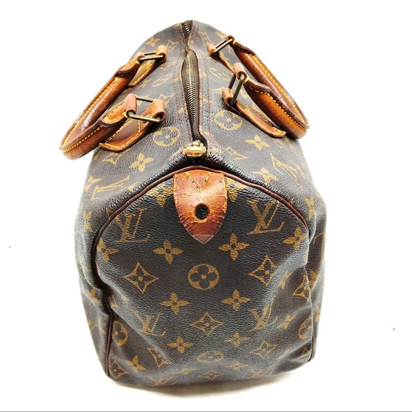AUTH Louis Vuitton LV Hand Bag  Speedy 30 Brown Monogram - Picture 2 of 8